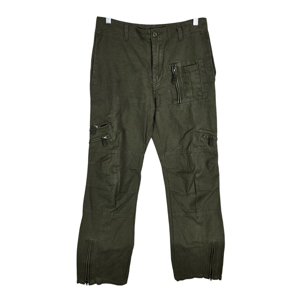 Union Army Men's Green Cargo Tactical Pants 31 Airborne Military Utility Pockets